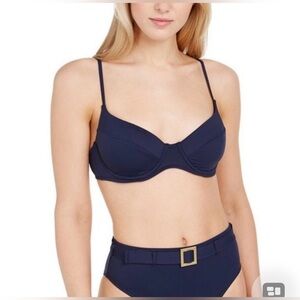 We Wore What Lydia Navy Bikini Set
